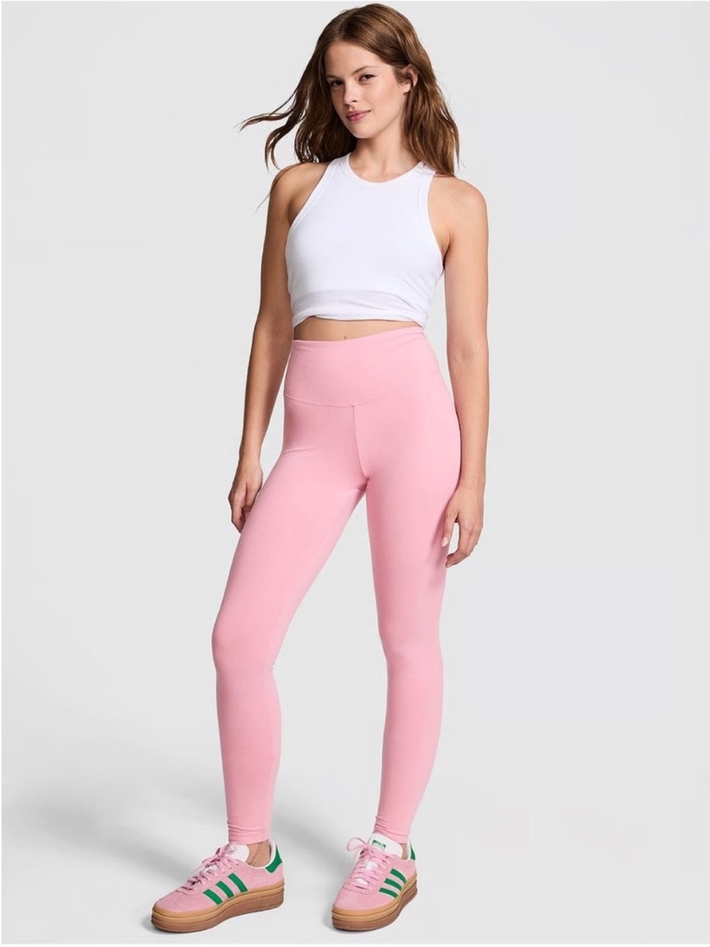 PINK Victoria's Secret Light Pink High-Waist Leggings XL